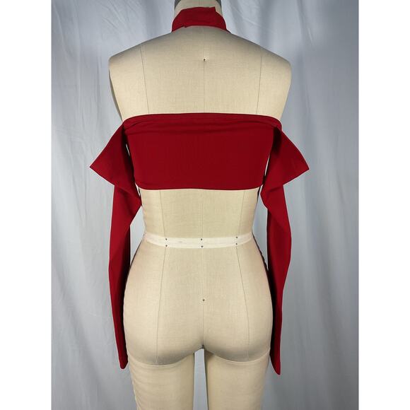 Dolce & Gabbana 'Criss' Red Cross Top Size 36 - Picture 3 of 5